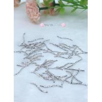 ราคา แท่งเงินผสมชุปทองคำขาวทรงตัวS ขนาด2CM แพ็คละ5ชิ้น สืนค้ามีพร้อมส่งจร้า (21405489626)