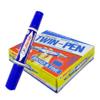 ราคา P21 ปากกามาร์คเกอร์ 2 หัว ตราม้า หมึก สีน้ำเงิน ปากกามาร์คเกอร์ ชนิด 2 หัว สะดวกด้วยหัวปากกา 2 รูปแบบในด้าม (21088043135)