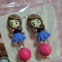 ราคา ต่างหูหนีบเจ้าหญิงมีตุ้งติ้ง พร้อมส่ง (16728754457)