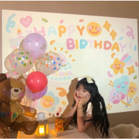 ราคา พร้อมส่งในไทย โปรเจคเตอร์วันเกิด ครบรอบ ไฟถ่ายรูป Birthday projector วันเกิด โปรเจคเตอร์จิ๋ว โปรเจคเตอร์ถ่ายรูป JJ888Shop (21275060685)