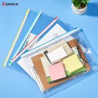 ราคา Comix F56 1 ถุงซิปใส่เอกสาร ถุงซิปรูด PVC ถุงซิปใส ถุงซิป A4 (21461312143)