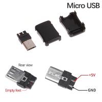 ราคา toushanasd 5ชุด mini USB Micro USB Type C หัวชายกับปลอก Micro USB JACK Connector พลาสติกเปลือกแจ็คหาง sockect ขั้วปลั๊ก (19273041437)
