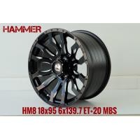 ราคา ล้อแม็ก ขอบ18 HAMMER HM8 18X9 5 6H139 7 ET 20 MBS สีดำกัดก้าน ราคา1วง แถมจุ๊บเหล็ก มีรับประกันนาน365วัน ขายยกชุดสี่วง (16199665178)