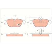 ราคา BENZ ผ้าเบรค Brake pad ผ้าเบรคหน้า ผ้าเบรคหลัง เบนซ์ รุ่น W204 C200 C250 C200CGI C250CGI C180 C300 ยี่ห้อ TRW (21323401869)