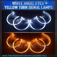 ราคา LED Angel Eyes สำหรับ BMW E46 E39 E36 E38 328i 325i 330i 320i 520i ไฟหน้าคริสตัล Switchback Halo แหวนไฟอุปกรณ์เสริม Tuning (15975708264)