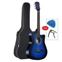 ราคา กีต้าร์ 38 นิ้ว กีต้าร์โปร่ง กีต้าร์โปร่ง มือใหม่ฝึกกีต้าร์ หลากสี ให้เลือก (21713094920)