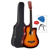 ราคา กีต้าร์ 38 นิ้ว กีต้าร์โปร่ง กีต้าร์โปร่ง มือใหม่ฝึกกีต้าร์ หลากสี ให้เลือก (21713094919)