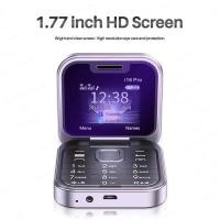 ราคา รุ่นใหม่2024 ip16 pro 1 7 นิ้ว โทรศัพท์ปุ่มกด ระดับเสียงดัง โทรศัพท์ปุ่มพับได้ขนาดเล็ก (21543979686)