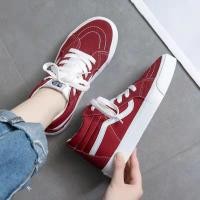 ราคา VAS แบรนด์ร่วมมิกกี้เมาส์กราฟฟิตีส้นสูงแฟชั่นเกาหลีอินเทรนด์รองเท้าผ้าใบกันลื่นแบน (19112033941)