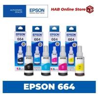 ราคา มีกล่องอย box Epson 664 ใช้กับพริ้นเตอร์ EPSON Tank L100 L110 L120 L200 L210 L220 L300 L310 L350 L355 L360 L361 L365 L380 L385 70ml (21582498574)
