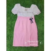 ราคา เดรสงานป้ายสาวอวบ สาวพลัสไซส์ งานมีไซส์ 2XL 7XL อก40 50 Bigsize Peppermint 670 (21760260628)