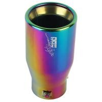 ราคา JDMGRAM HKS Universal รถท่อไอเสียท่อปลายท่อไอเสีย 76mm Racing ไทเทเนียม Neo Chrome Tailpipe Auto อุปกรณ์เสริมภายนอก (18277840792)