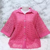 ราคา เสื้อลูกไม้กระดุมหน้า คอปก (21601019568)