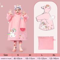 ราคา เสื้อกันฝนของเด็ก เสื้อกันฝนลายการ์ตูน Kids rainwear เสื้อกันฝนลายปลาฉลาม Rainwear พร้อมกระเป๋าหนังสือ (20510224247)