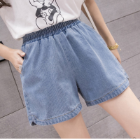 ราคา กางเกงยีนส์ขาสั้น ไซส์ใหญ่ สาวอวบ เอวสม็อคยืดได้เยอะ (17452856619)