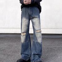 ราคา SINRANSINYA丨กางเกงยีนส์ผู้ชายกางเกงยีนส์ขาบานแบบลำลองกางเกงยีนส์กางเกงเปิดเข่าเก่ากางเกงผู้ชายขาสามส่วน (21648773884)