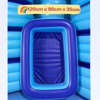 ราคา สระน้ำเป่าลม 120 ซม 2ชั้น ขนาด 120cm x90cm x35cm ยาว 1 2ม กว้าง90ซม สูง35ซม (3304058169)