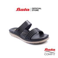 ราคา Bata Comfit บาจา คอมฟิต รองเท้าแตะผู้หญิง รองเท้าเพื่อสุขภาพ รองเท้าแตะแฟชั่น เสริมสุขภาพ สูง 1 นิ้ว สำหรับผู้หญิง รุ่น Claudia สีดำ 6616277 (13332524677)