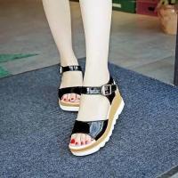 ราคา TM รองเท้ารัดส้น รองเท้าแตะหญิง แฟชั่น รองเท้าส้นตึก ญ รองเท้าส้นตึกและส้นเตารีด สะดวกสบาย TM2303106 (18099669128)