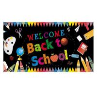 ราคา Welcome Banner First Day of School Backdrop Banner Welcome Party Decorations Supplies (20566326927)