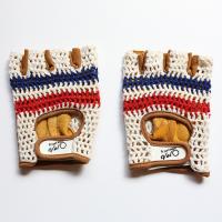 ราคา ถุงมือจักรยาน ถุงมือถักสไตล์วินเทจ ลายธงชาติ vintage bicycle gloves (9934523248)
