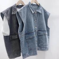 ราคา ชุดทำงานย้อนยุคผ้ายีนส์เสื้อชั้นในเสื้อกั๊กเสื้อกั๊กเสื้อคู่รักญี่ปุ่นทรงหลวมและอเนกประสงค์ (19480256522)