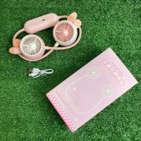 ราคา พัดลมคล้องคอลายน่ารัก พกพาสะดวกน้ำหนักเบา พัดลมmini ใช้งานง่ายCARTOON NECK HANGING FAN รุ่นFQ1531 (21456558199)