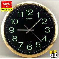 ราคา นาฬิกาแขวนผนังเรืองแสง เดินเรียบไม่มีเสียง เดินลาน เวลาสแตนด์บายนาน นาฬิกาแขวนเรืองแสง นาฬิกาผนัง (21733357337)