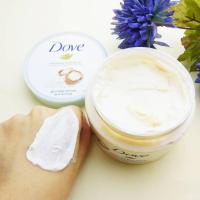 ราคา Dove Exfoliating Body Polish Body lotion Body Cream Macadamia and Rice Milk Pomegranate and Shea Butter (21481292949)