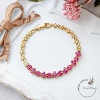 ราคา พร้อมส่ง สร้อยข้อมืออิตาลี18K สร้อยข้อมือสีทอง18K สร้อยข้อมือเกาหลีทอง24K สร้อยข้อมือ XUPINGใส่อาบนำ้ได้ ไม่ลอก ไม่ดำ (10289504458)