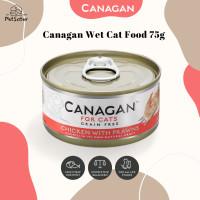 ราคา Canagan Wet Cat Food 75g Chicken Prawns อาหารเปียกแมวเกรดพรีเมี่ยม x Petsister (18556751928)
