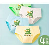 ราคา กางเกงในเด็กผช แพ็ค 4 ชิ้น กางเกงในเด็กเล็กสามเหลี่ยมผ้าฝ้ายชุดชั้นในเด็กโตเด็ก 2 ขวบ 3 ขวบ 10 12 ปีกางเกงขาสั้น (6308836864)