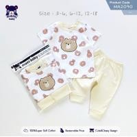 ราคา Mami baby ชุดเซ็ท เด็กผู้หญิง เด็กผู้ชาย เสื้อแขนสั้น กางเกงขายาว 3เดือน 18เดือน 3 6M 6 12M 12 18M (21739181737)