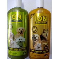 ราคา แชมพูสมุนไพรสำหรับสุนัขและแมวขนาด 500 ml มี 2 สูตร ขมิ้น และ น้อยหน่า (12413551448)