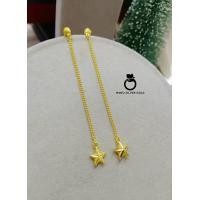 ราคา ต่างหู p0580 รุ่นยาว ต่างหูระย้า ห้อยหัวใจ ทองไมครอน ทองสวย ชุบทอง นำเข้า ต่างหูสวยๆ (21230944375)