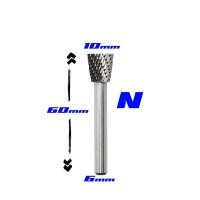 ราคา ดอกเจียรคาร์ไบด์ 6x10mm ดอกเจียรเหล็ก เจียรสแตนเลส ดอกคาร์ไบด์ ขนาด แกน 6 mm หัว 10 mm มีให้เลือก 10 แบบ (20047106512)