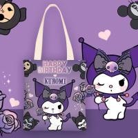 ราคา QFDI Sanrio กระเป๋าผ้าใบกระเป๋าสะพายไหล่สำหรับผู้หญิงแฟชั่นน่ารักๆกระเป๋าผ้าใบผ้าใบพิมพ์ลาย (19560742964)