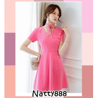 ราคา Natty888 โล๊ะสต็อก ชุดเดรส Bambam คอวี มีโบว์ผูก แขนสั้น เรียบๆ ดูแพง แบบใหม่ล่าสุด พร้อมส่ง มินิเดรส เดรสสีสวย ดเดรสเกาหลี ชุดเดรสยาว (632832740)
