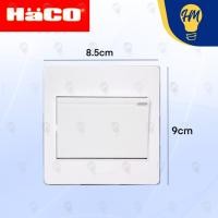 ราคา Haco สวิทช์ทางเดียว ติดลอย ครบชุด 1 ช่อง 2 ช่อง 3 ช่อง 4 ช่อง 5 ช่อง (21521483110)