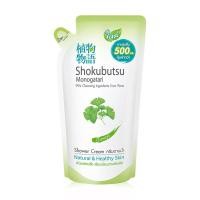 Shokubutsu Monogatari Ginkgo Shower Cream 500ml (โชกุบุสซึ โมโนกาตาริ จิงโกะ ครีมอาบน้ำ เพื่อผิวเปล่งปลั่งเรียบเนียบชวนสัมผัส 500 มล.)