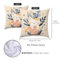 ราคา ปลอกหมอนลายการ์ตูนน่ารักแบบสองด้านขนาด45 45ซม ปลอกหมอนชุดตกแต่งห้องนอนลายการ์ตูนน่ารักปลอกหมอนโซฟานุ่มคลุมเบาะรองเอว (21680085553)