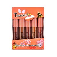 ราคา ลิปสติก สีโทนส้มอิฐ พีช ยกกล่อง 5 แท่ง คละสี (2082034553)