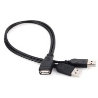 ราคา Auto Stuffs ใหม่ USB 2 0 1หญิงถึง2ชาย Y Splitter Data SYNC CHARGING EXTENSION CABLE (21020781192)