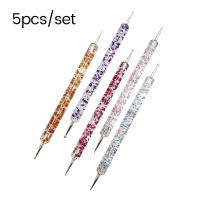 ราคา ปากกาวาดจุดเพ้นท์เล็บ5ชิ้น เซ็ตเกิดสวยเครื่องมือสำหรับเล็บดีไซน์แบบสองด้านภาพวาดพลอยเทียมสัตว์พร้อมที่ระบายสีอุปกรณ์ทำเล็บจุด (21784077460)