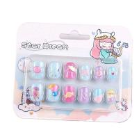 ราคา KEASHI อุปกรณ์อุปกรณ์เสริมเล็บเล็บเล็บปลอม12ชิ้น เซ็ตสำหรับเด็กเล็บปลอมการ์ตูนโบว์สำหรับต่อเล็บปลอมของเล่นเด็ก (21434609486)