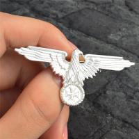 ราคา Jingg เข็มกลัดติดปกเสื้อรูปสัตว์นกอินทรีทหารเข็มกลัดช่อดอกไม้เครื่องประดับ (20009805574)