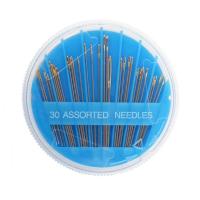 ราคา เข็มเย็บผ้า เข็มปักผ้า บรรจุ 30 เล่ม รวม 6 ขนาด เข็มหัวทอง เข็มสอย เข็มเนา (21586913991)