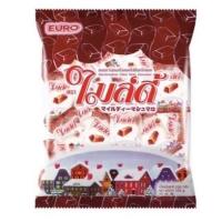 ราคา ขนม ไมล์ดี้ Mildy Euro มีให้เลือก 3 รส ไส้ช็อคโกแลต รวมรสผลไม้ สตรอเบอรี่ มาร์ชเมลโล่สอดไส้ 1 ถุง 30 ชิ้น (21736585501)