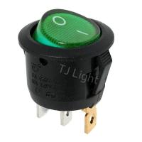 ราคา ซื้อ 10 ชิ้น ลด 650 TJR สวิตส์เปิด ปิด Rocker Switch แบบกลม 3 ขา 20 มม 6A 250V AC หัวกลม เหมาะสำหรับ รถยนตร์ เรือ รถบรรทุก อุปกรณ์ไฟฟ้า ภายในบ้า (20879056078)