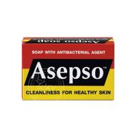 ราคา สบู่อาเซปโซ สบู่ก้อนทำความสะอาดผิวกาย Asepso Soap With Anti Bacterial Agent (21513014772)